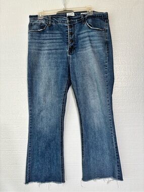 Kenzie Flare Crop Wide Leg Jeans 14